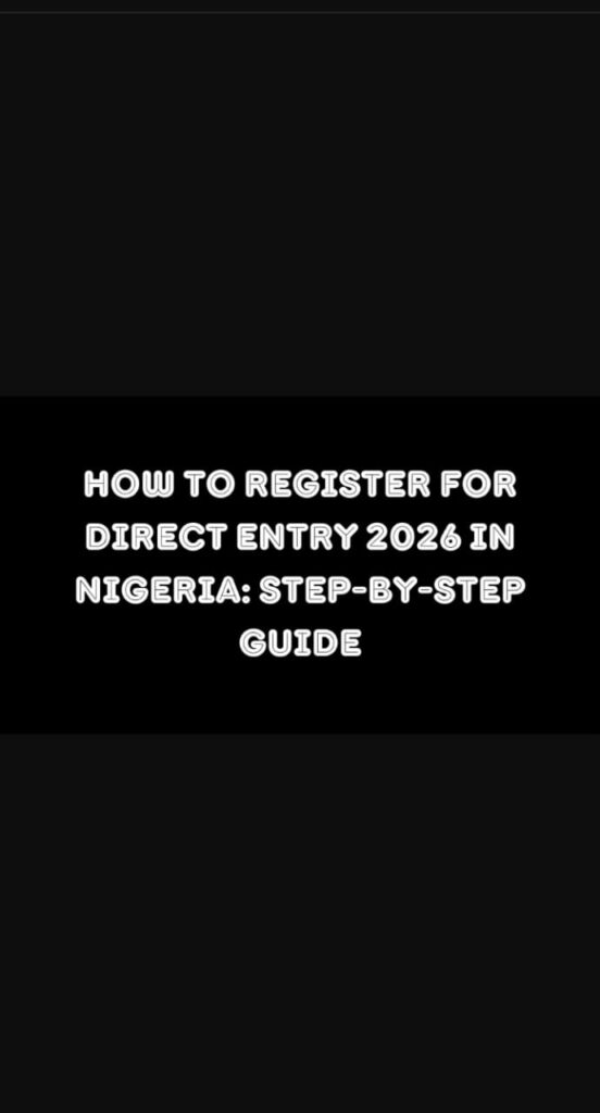How to Register for Direct Entry 2026