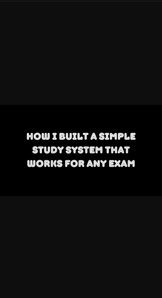 simple study system