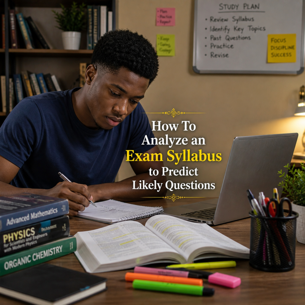 How To Analyze an Exam Syllabus to Predict Likely Questions