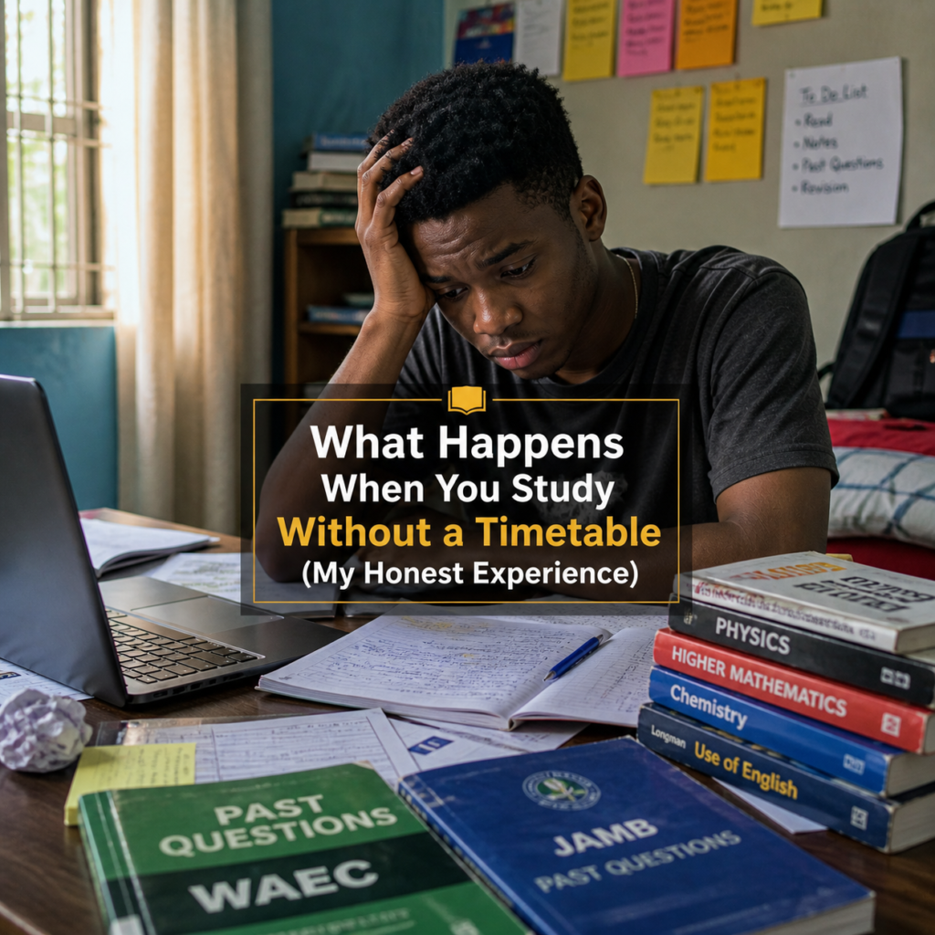 What Happens When You Study Without a Timetable (My Honest Experience)