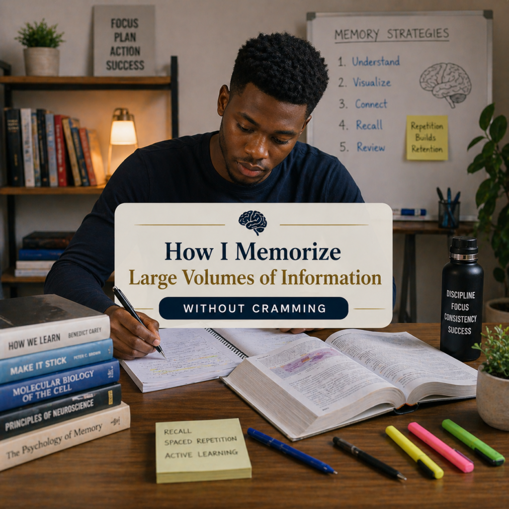 How I Memorize Large Volumes of Information Without Cramming