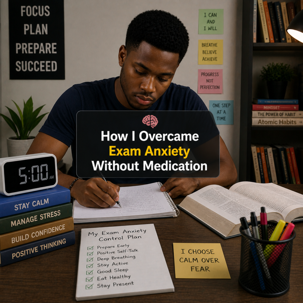 How I Overcame Exam Anxiety Without Medication