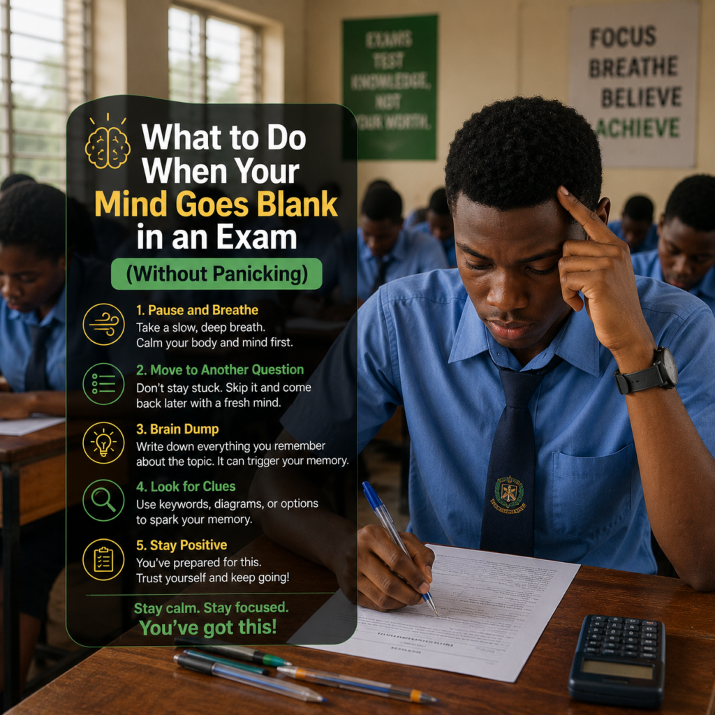 What to Do When Your Mind Goes Blank in an Exam (Without Panicking)